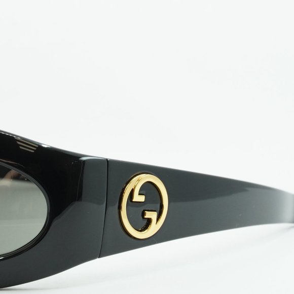 NEWEST GUCCI GG1247S 001 BLACK/GREY SUNGLASSES - Picture 5 of 10